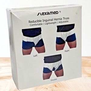 FlexaMed Inguinal Groin Hernia Truss | Right, Left or Double Size L USA